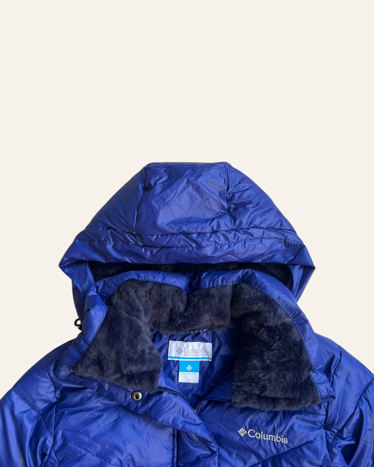 Columbia Hooded Puffer Jacket, Blue