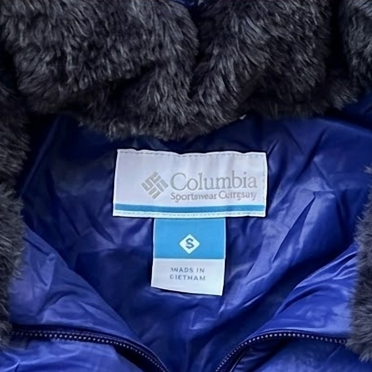 Columbia Hooded Puffer Jacket, Blue
