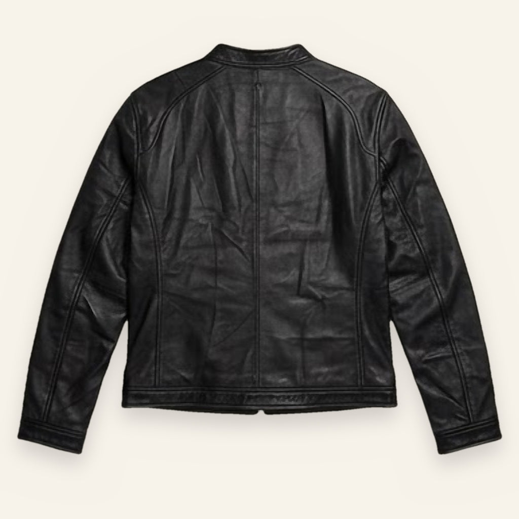 Frye Leather Jacket, Black