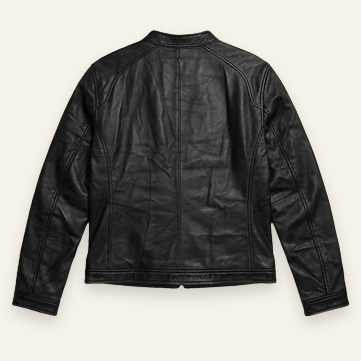 Frye Leather Jacket, Black