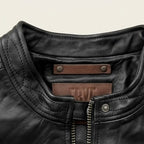 Frye Leather Jacket, Black