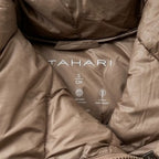 Tahari Funnel Neck Puffer, Taupe