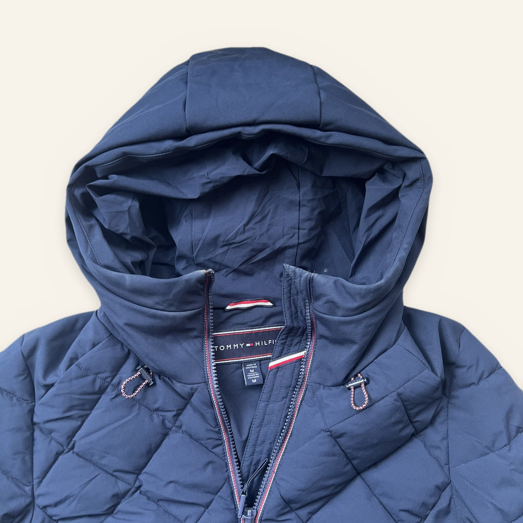 Tommy Hilfiger Quilted Hooded Jacket, Navy